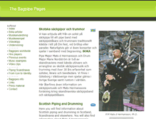 Tablet Screenshot of hire.bagpipe.se